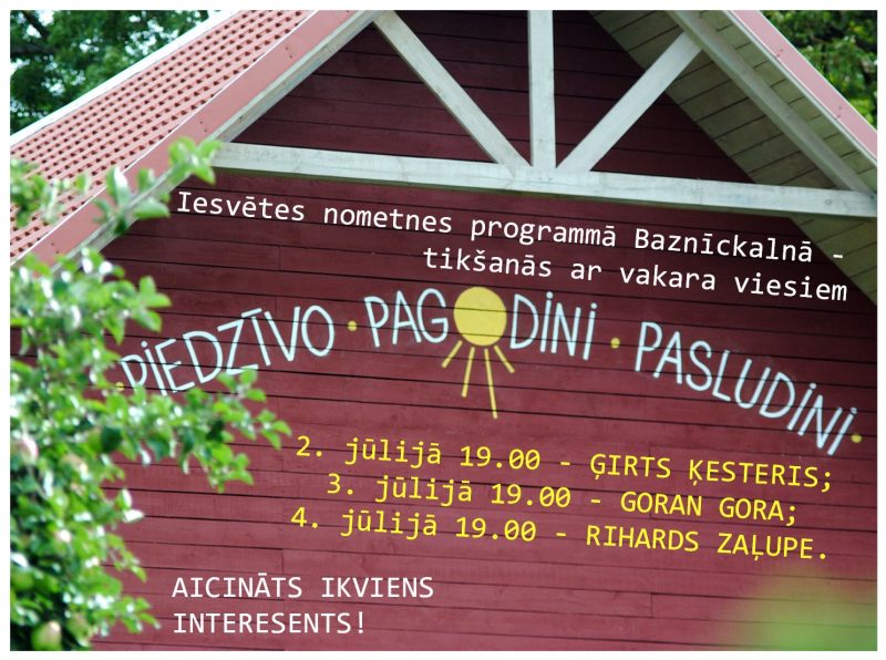 Iesvētību nometnes vakara viesi